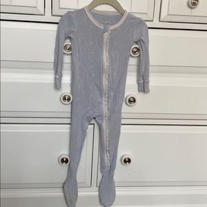 KicKee Pants ruffled zip footie 9-12 months